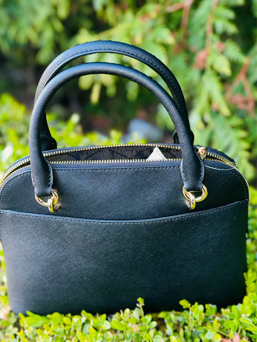 Michael Kors Black Leather Satchel Handbag - photo 2