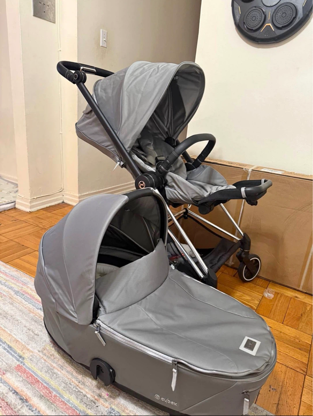 Cybex Balios S Lux Stroller with Bassinet Attachment