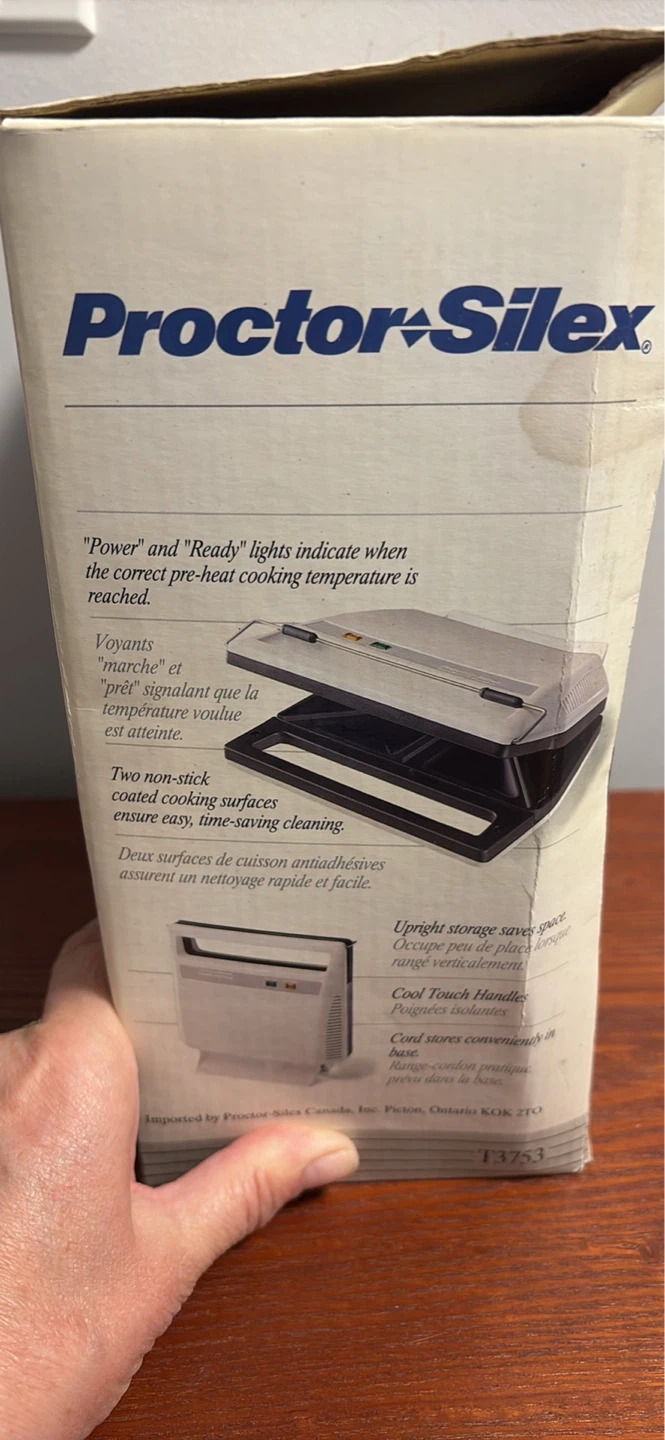 New Proctor Silex Sandwich Toaster Open box - photo 2