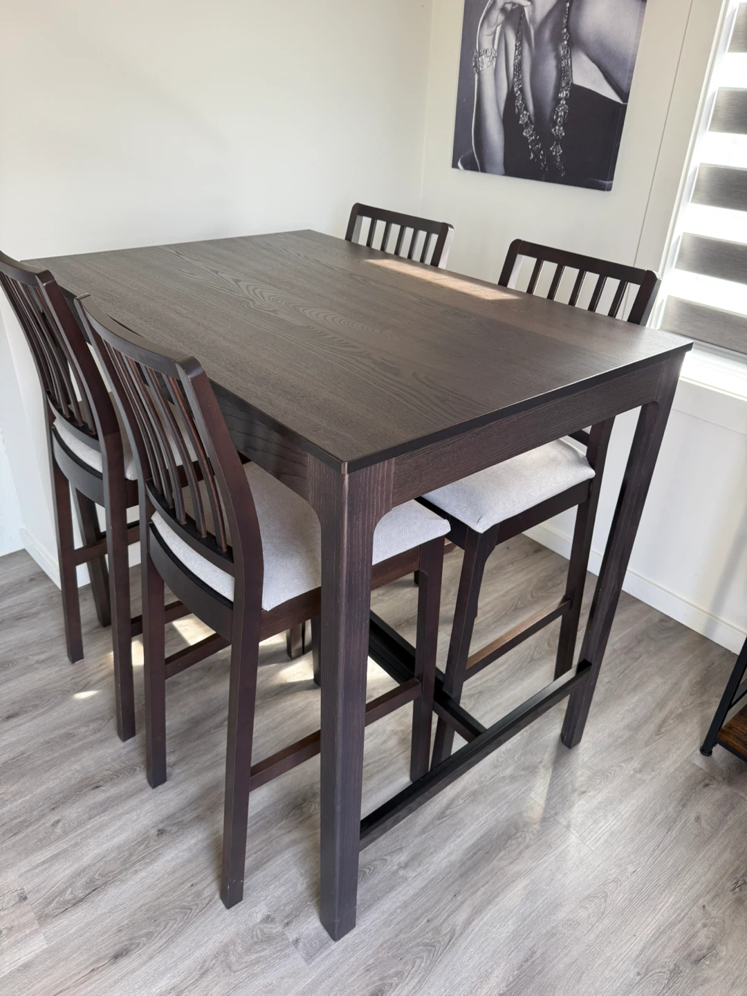 IKEA EKEDALEN Bar Table & 4 Chairs - photo 3