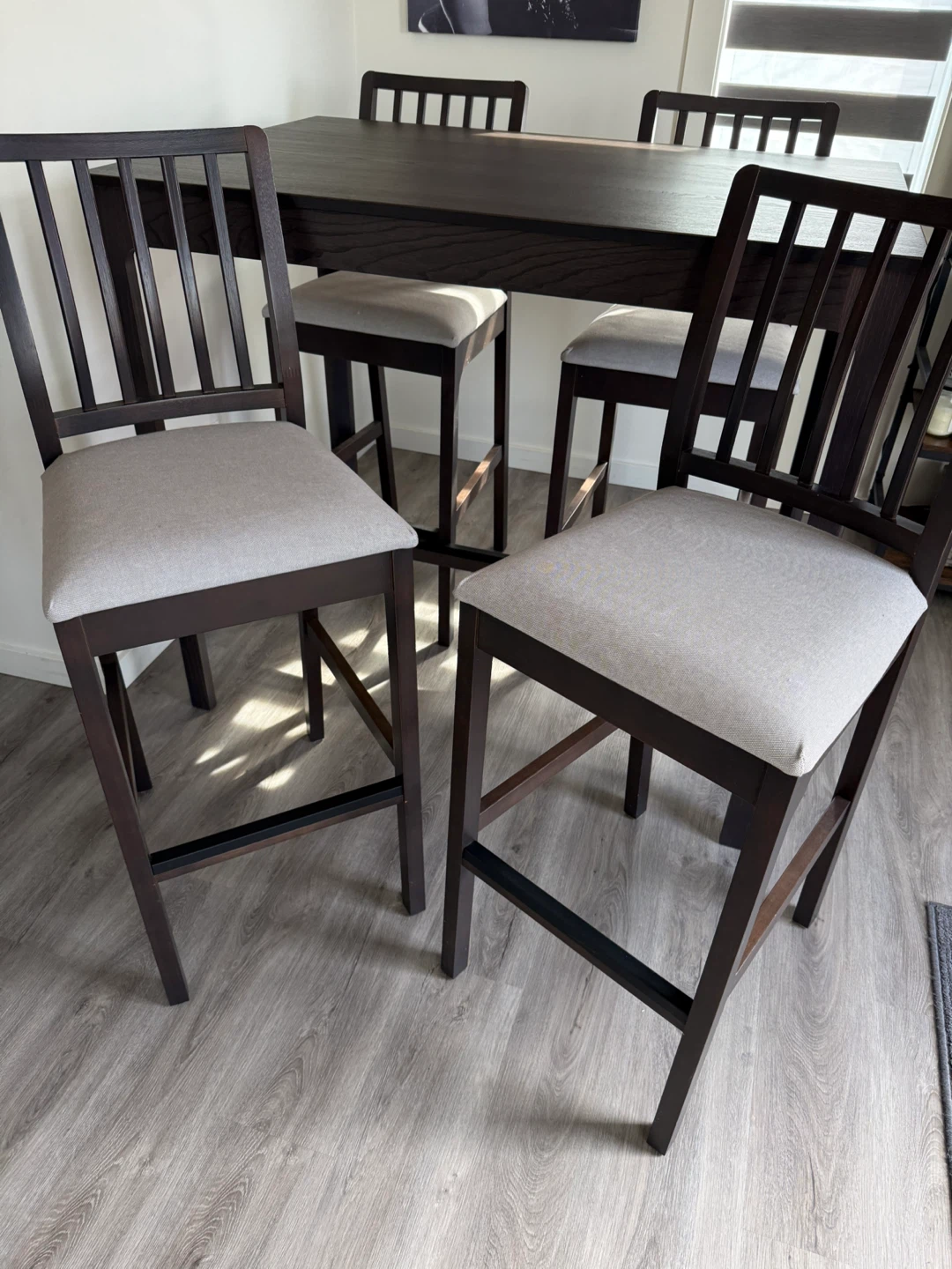 IKEA EKEDALEN Bar Table & 4 Chairs - photo 2