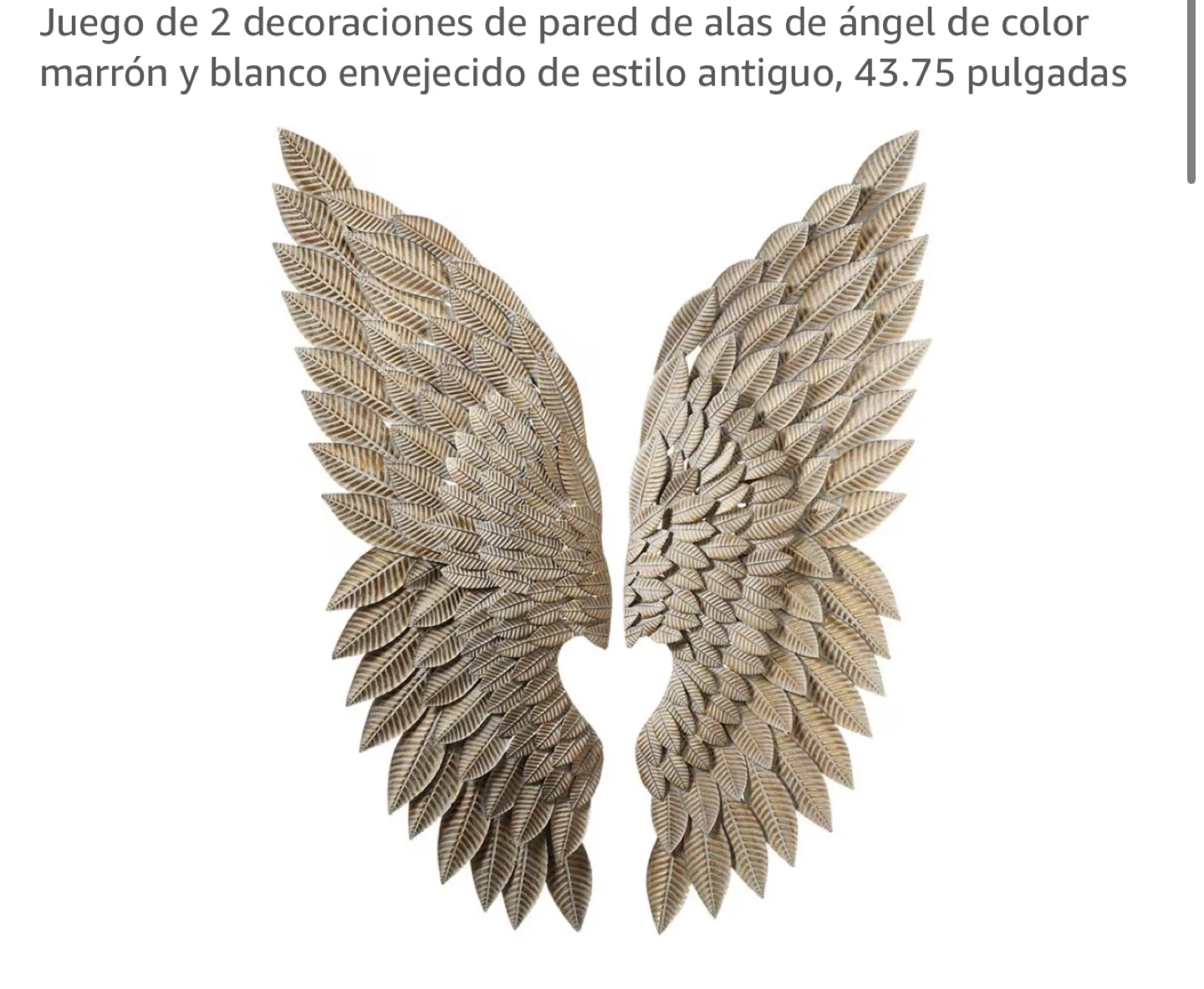 Decorative Angel Wings Wall Decor - photo 2