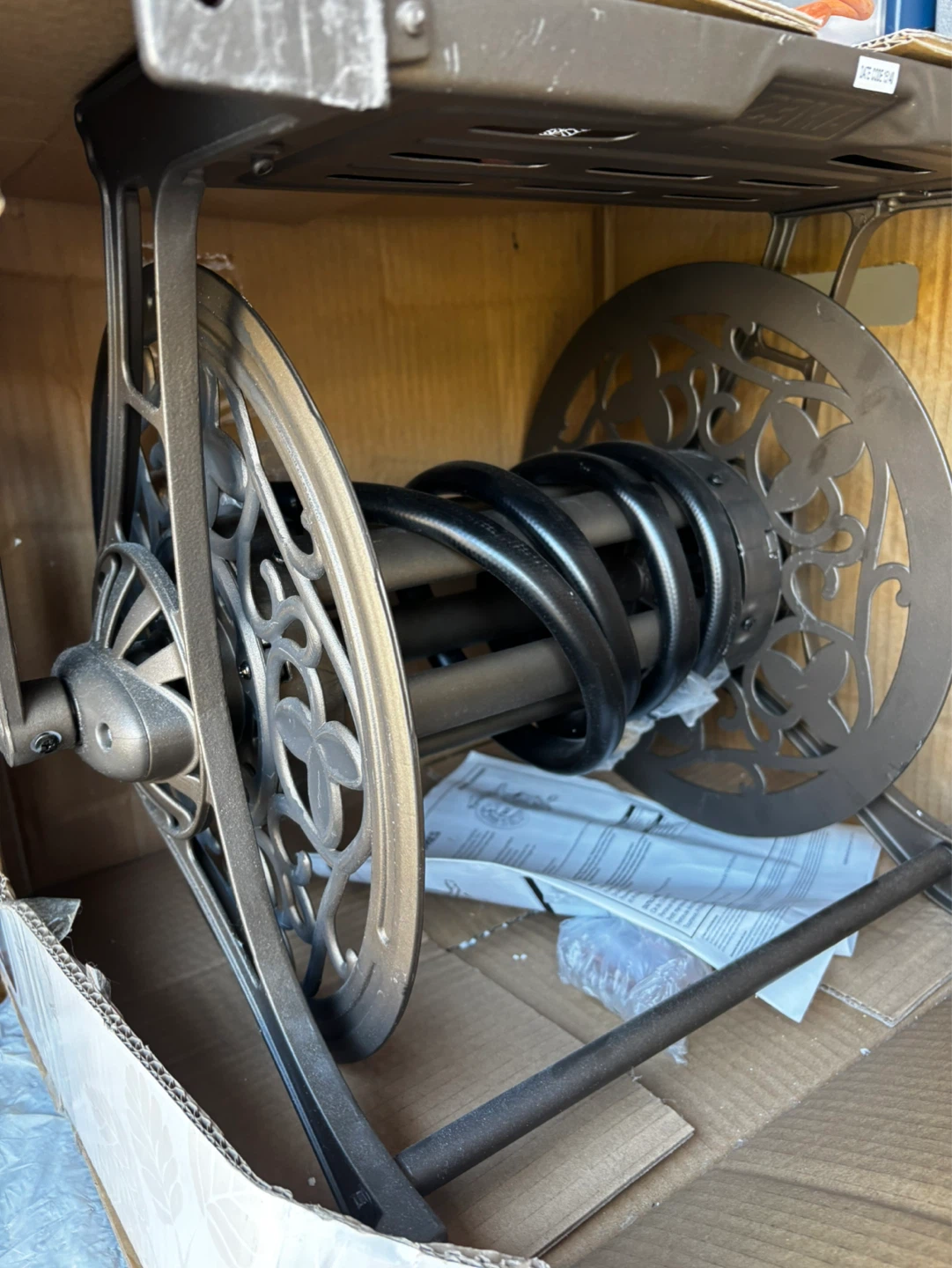 Wall-Mount Hose Reel - Antique Bronze Finish - photo 3