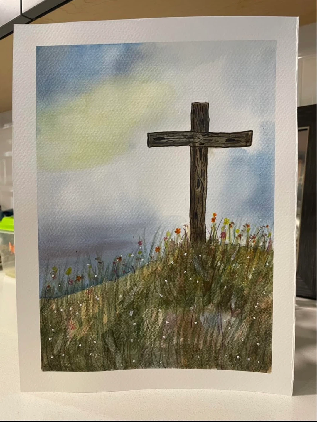 Watercolour Cross paintings - photo 4