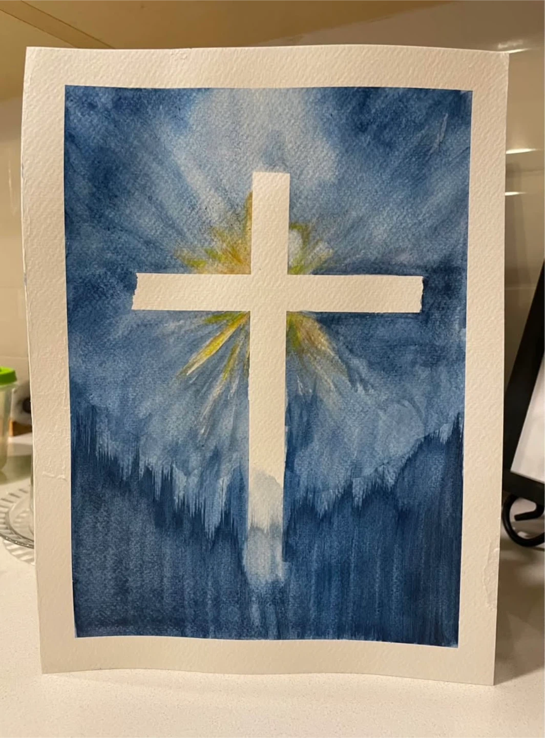 Watercolour Cross paintings - photo 2