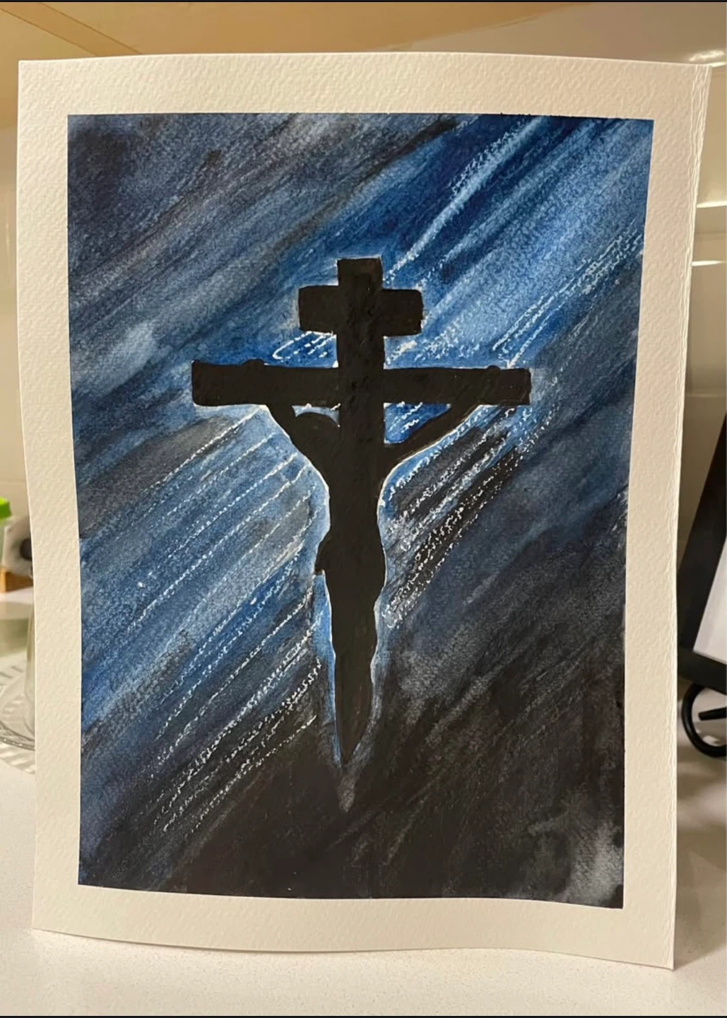 Watercolour Cross paintings - photo 3