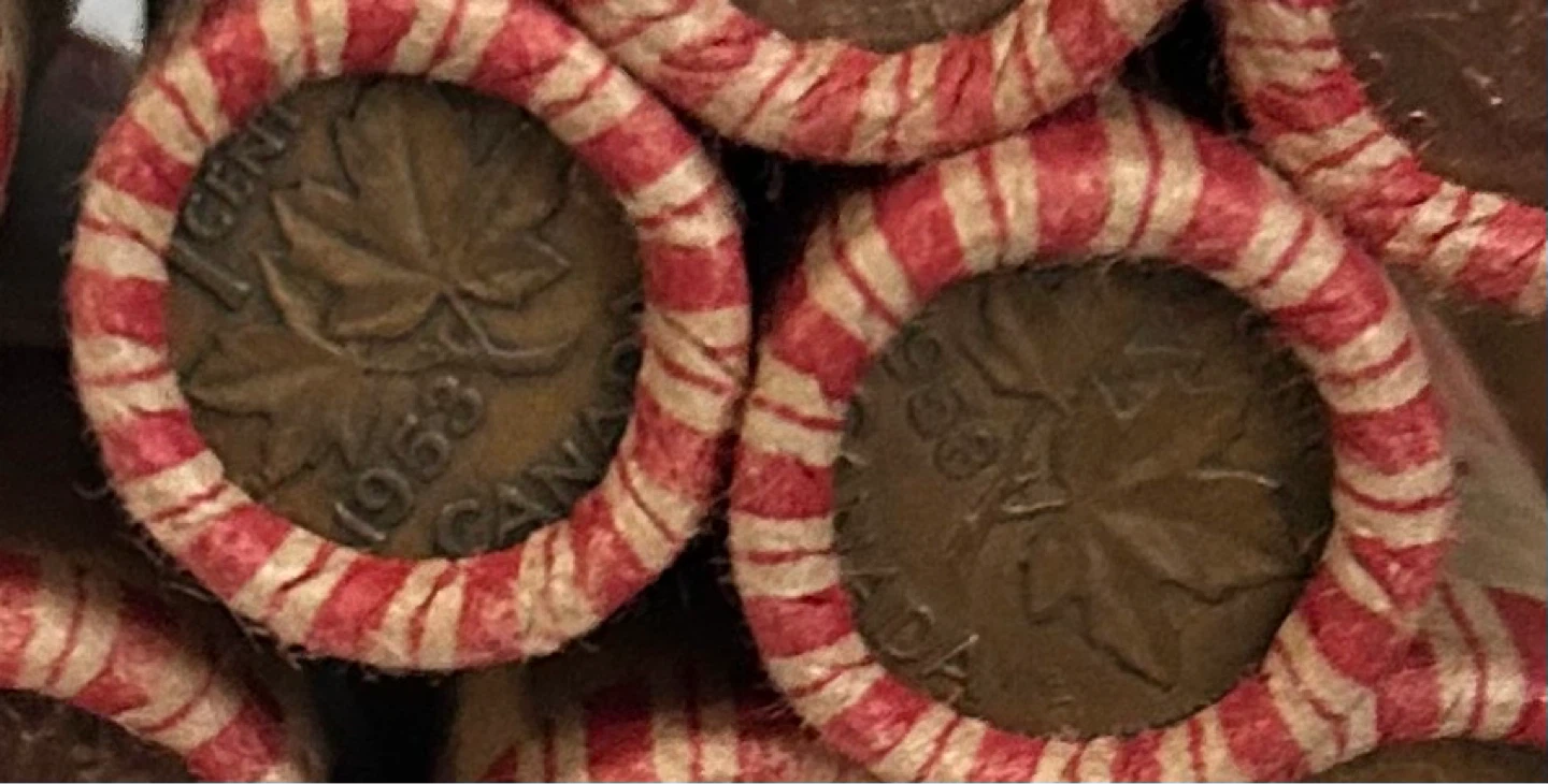 26 Vintage Canadian Penny Rolls *1940’s-1960’s* - photo 3