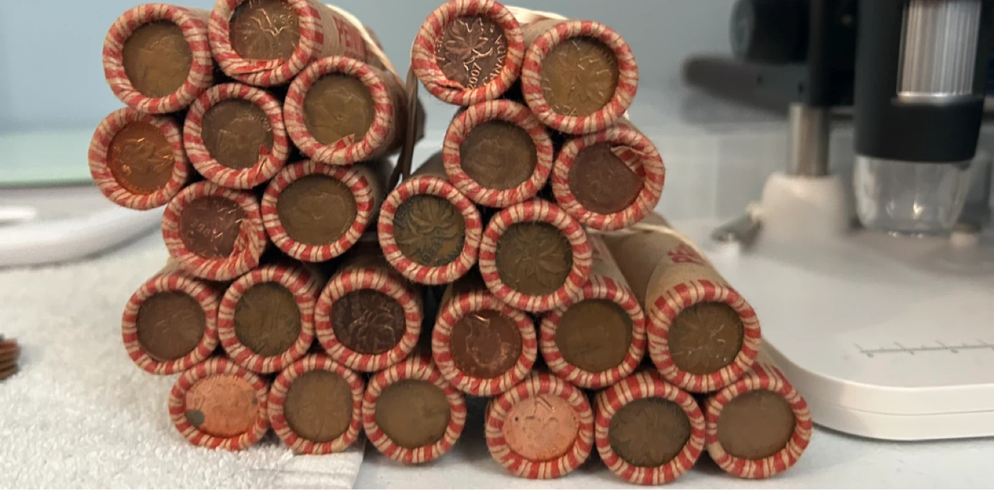 26 Vintage Canadian Penny Rolls *1940’s-1960’s* - photo 2