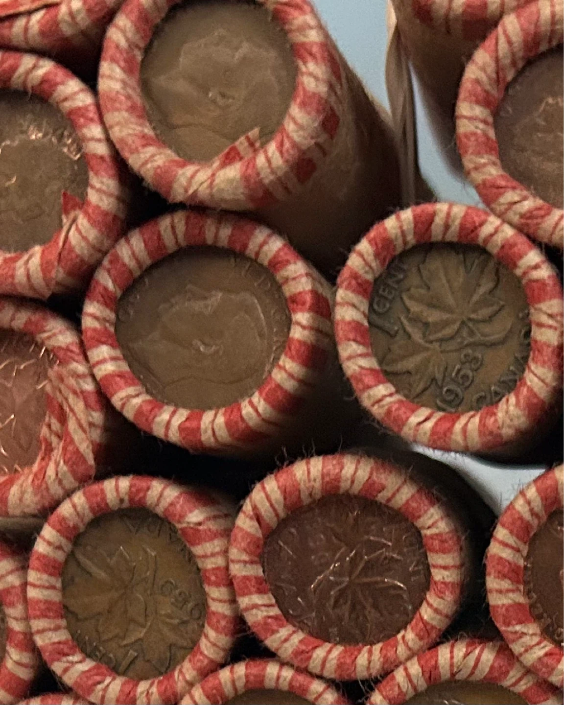 26 Vintage Canadian Penny Rolls *1940’s-1960’s* - photo 4