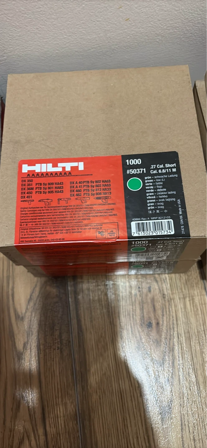 HILTI POWDER CARTRIDGES