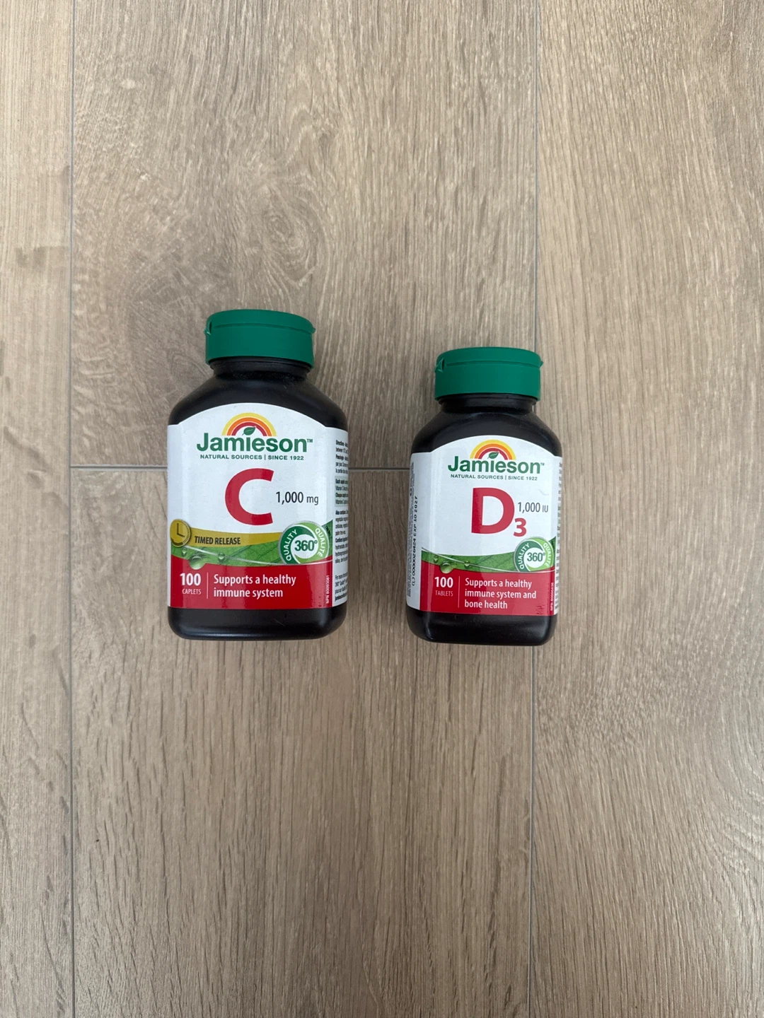 Jamieson Vitamin C & D3 100 Tablets Each