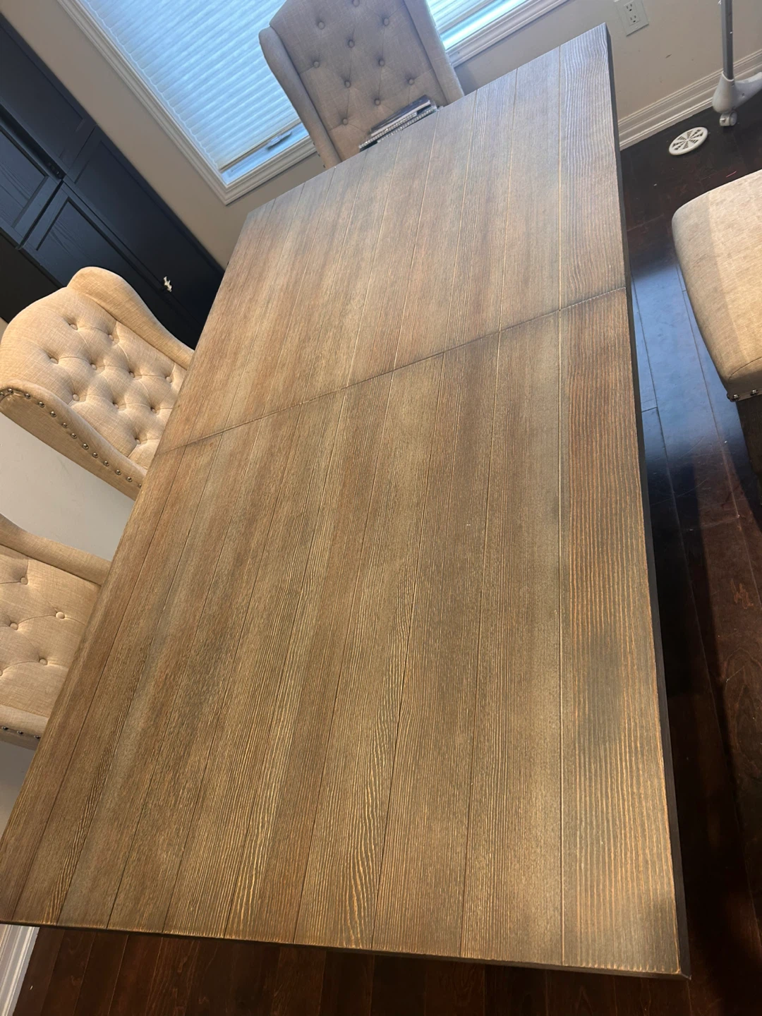 Tables without chairs