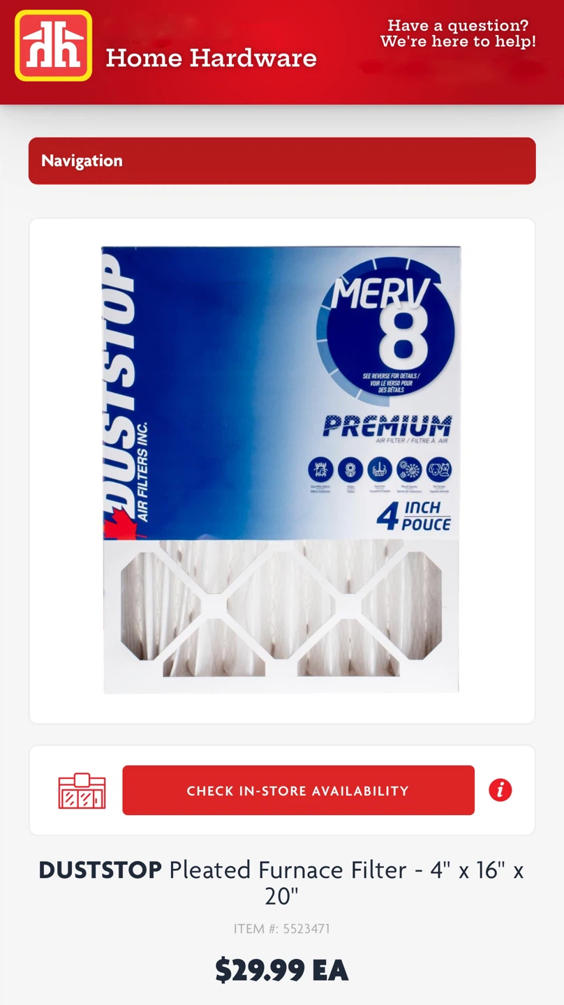 BNIP Premium Furnace Filter - photo 3