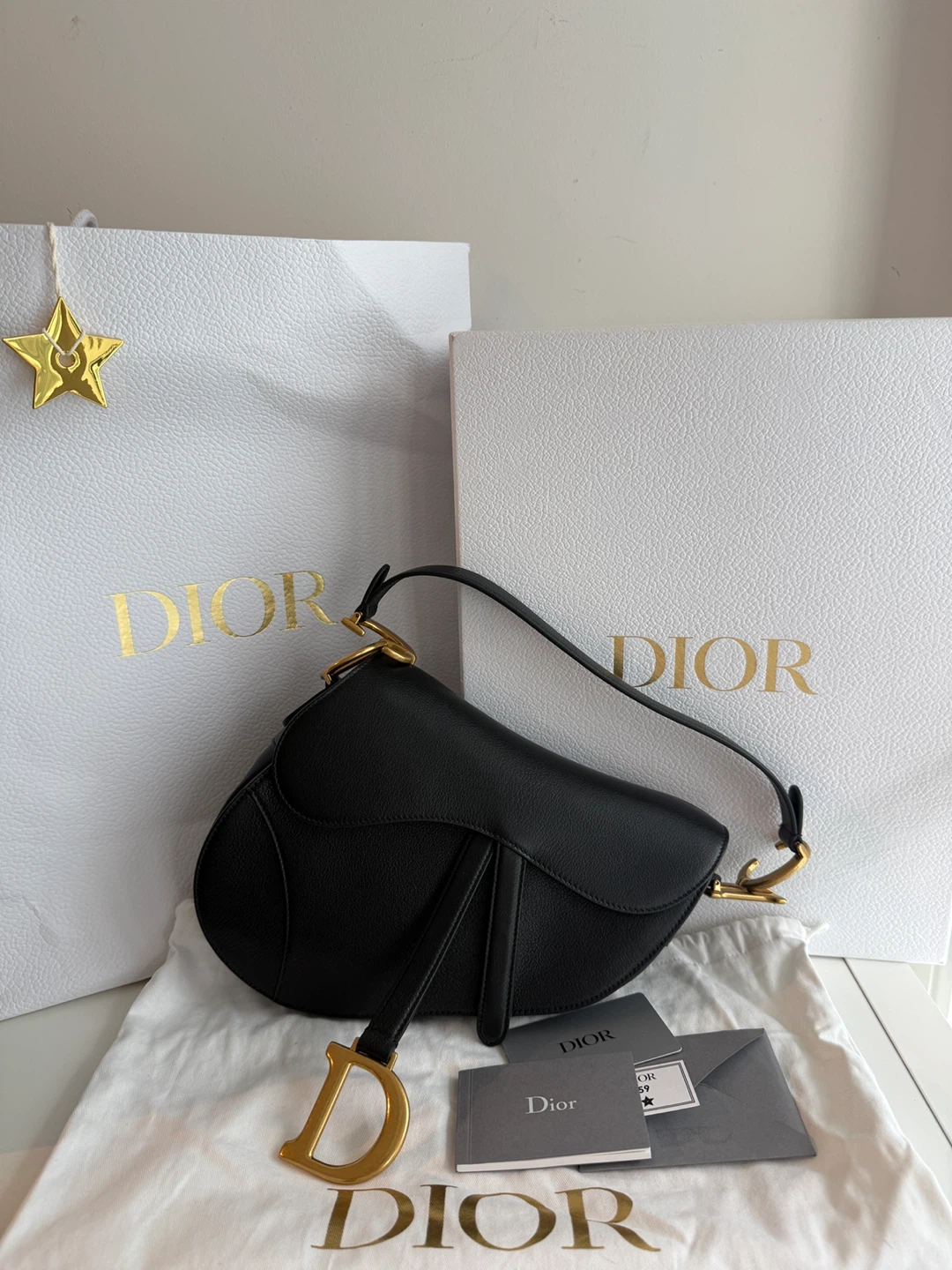 Dior Saddle Bag black goat skin - photo 2