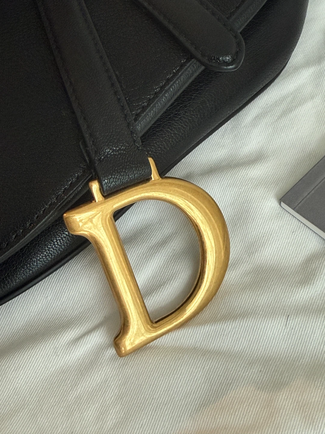 Dior Saddle Bag black goat skin - photo 5