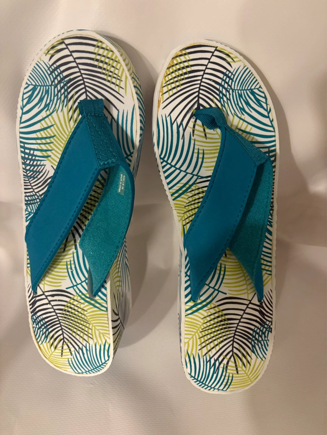 Tropical wedge Flip Flops Large 🌱