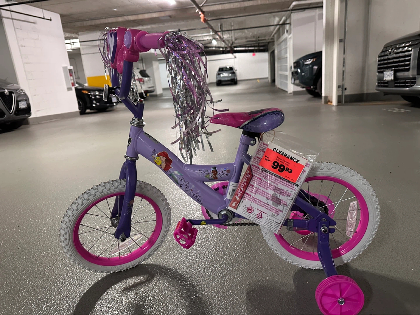 Brand NEW Disney Princess Kids Bicycle - Purple