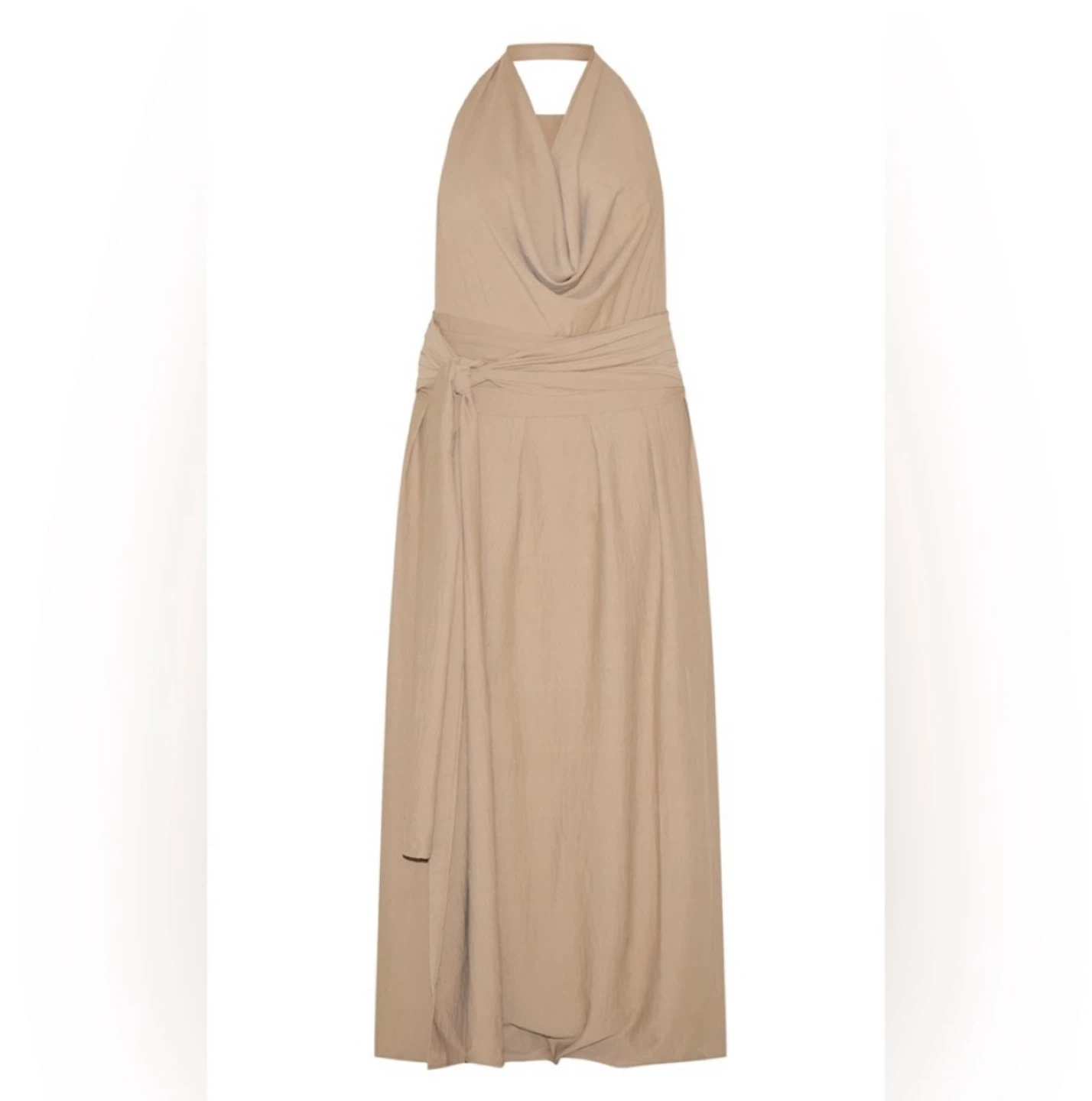 MOVING SALE - PLT Women's Halter Neck Maxi Dress with Tie Waist - photo 4