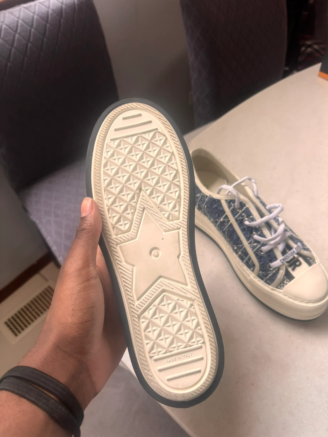 Christian Dior Women's Sneakers - Blue Tweed - photo 4