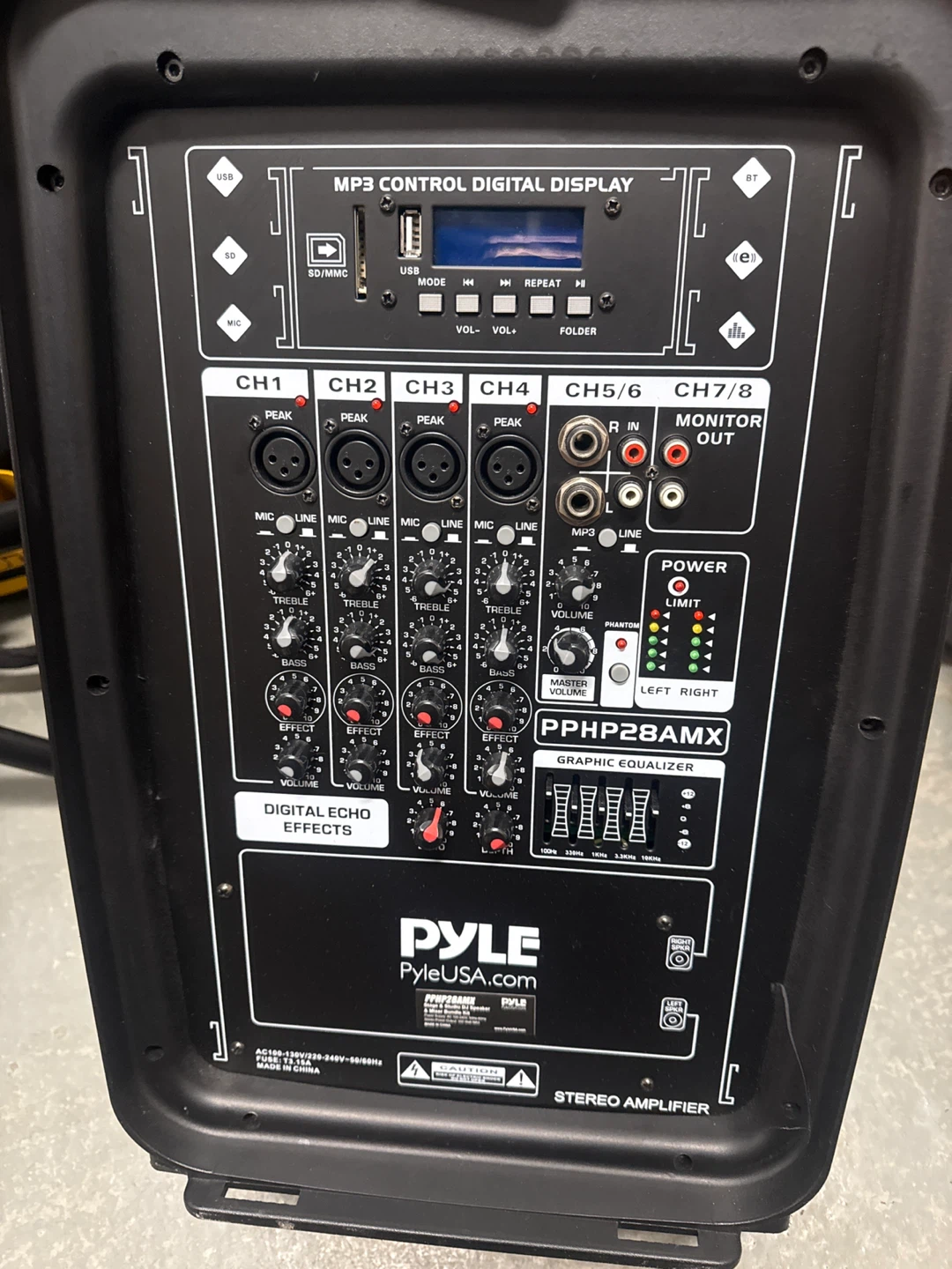 Pyle PPHP28AMX Portable PA Speaker System with Microphone - photo 2