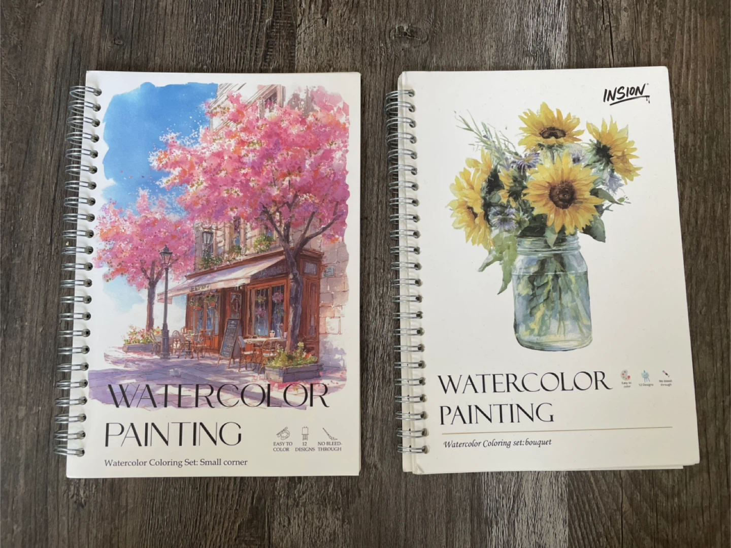 Watercolor Painting Books - Flowers & Small Corner Scenes