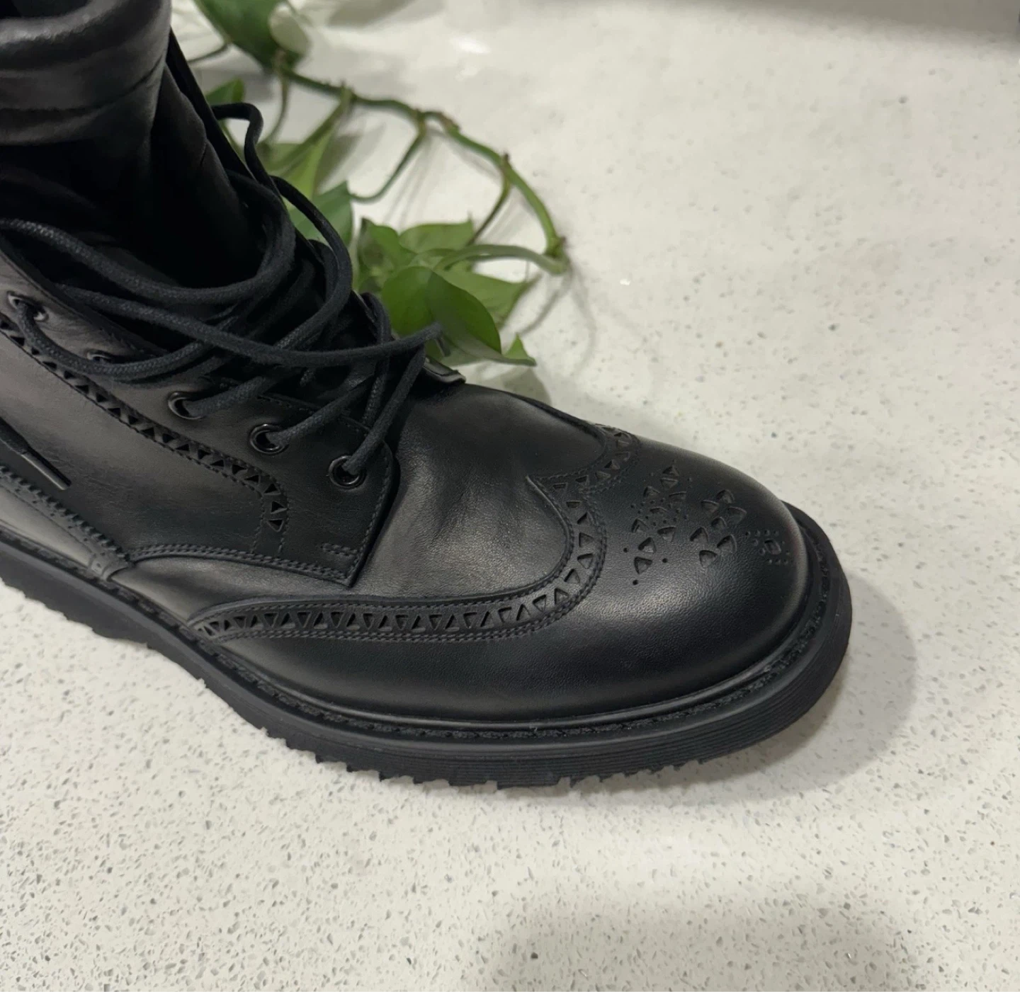 Black Leather Prada Boots Size 8.5 - photo 2