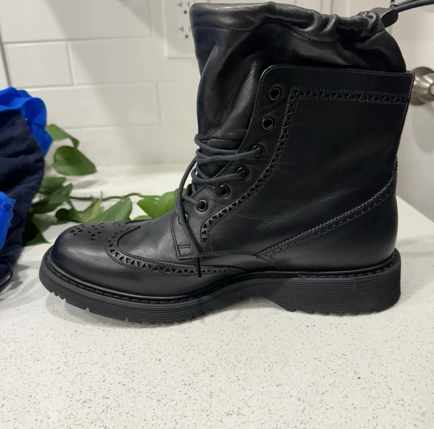 Black Leather Prada Boots Size 8.5 - photo 5
