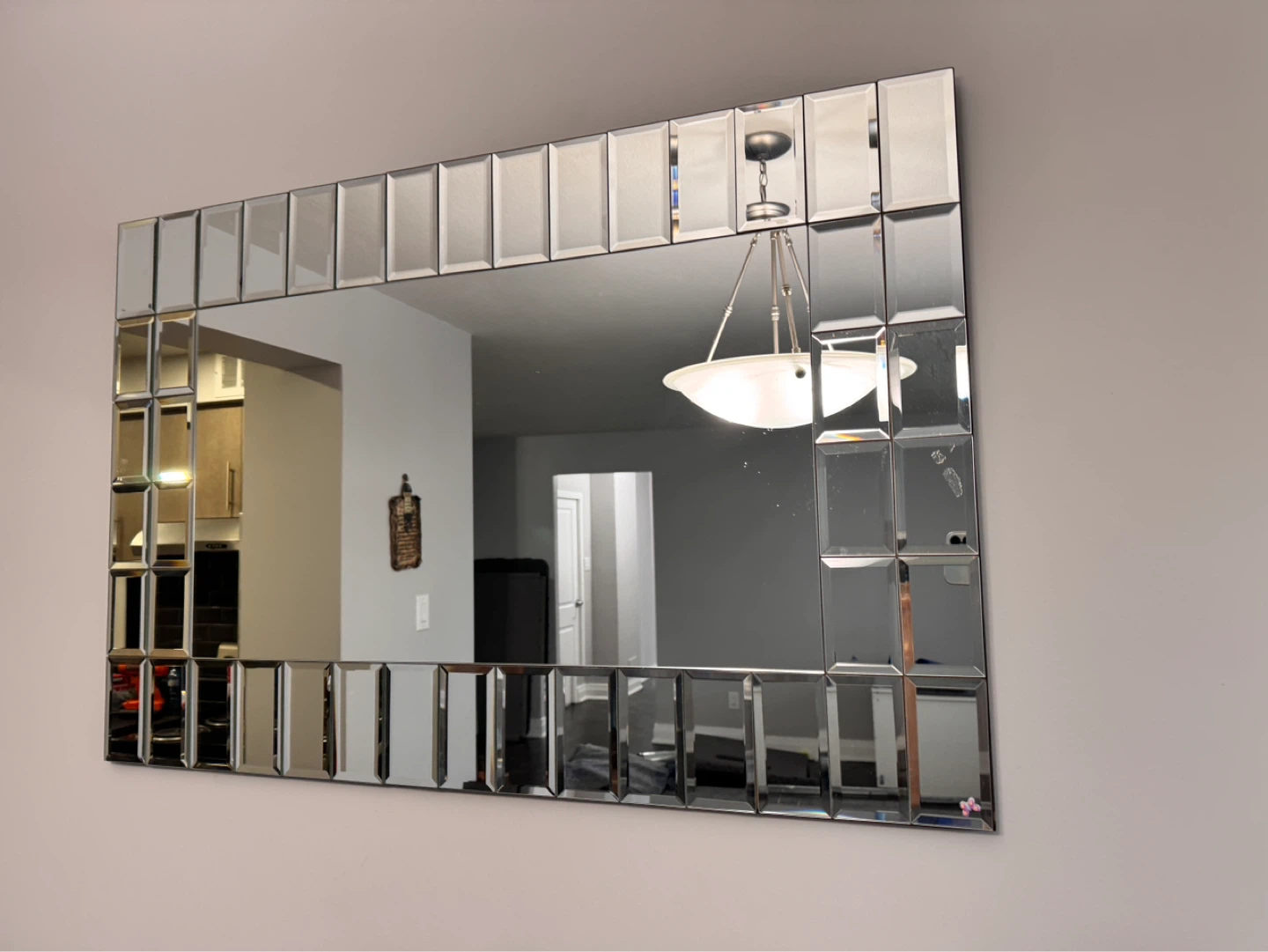 Bevelled Rectangular Wall Mirror - photo 2