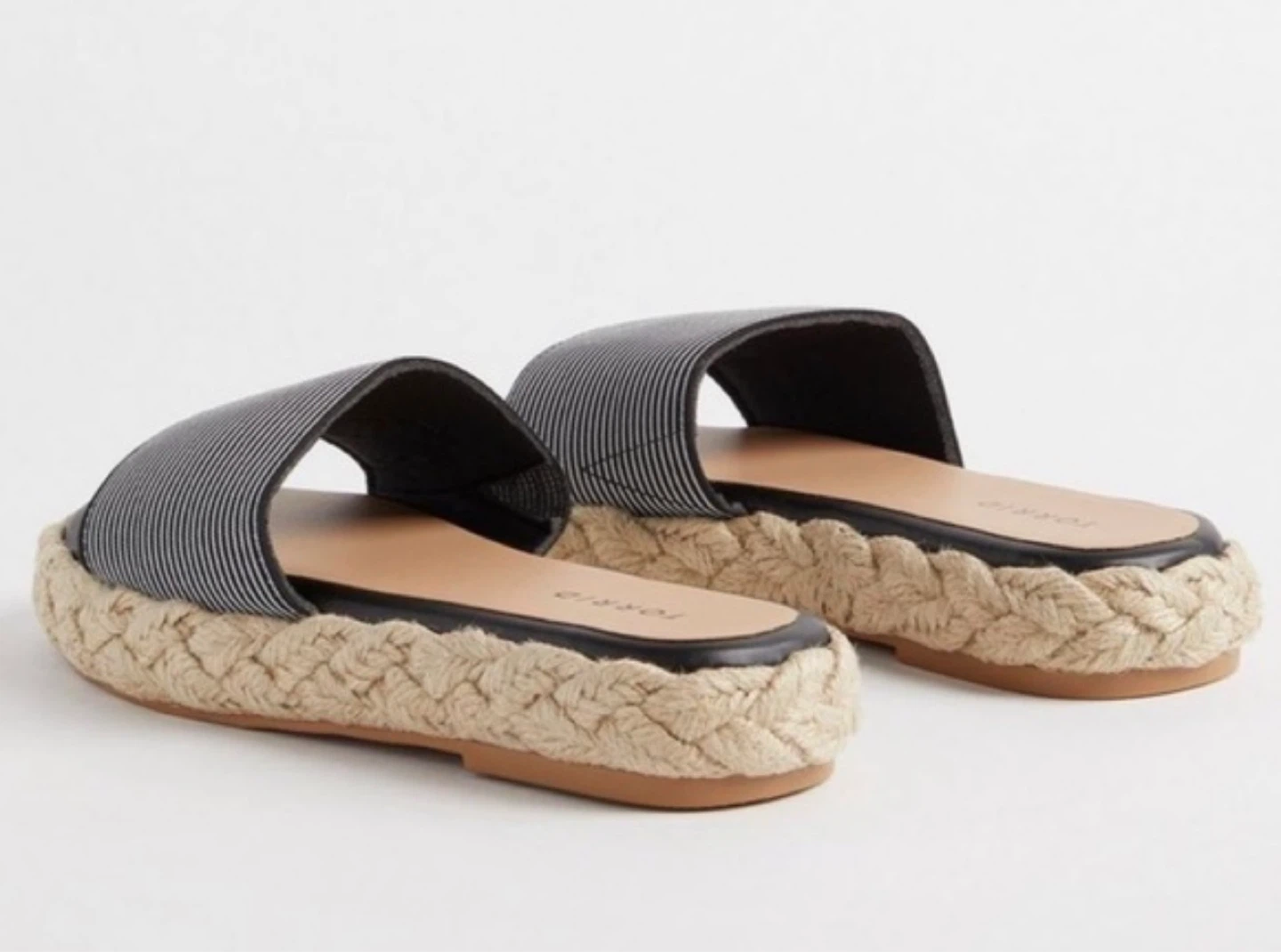 MOVING SALE - Torrid Striped Espadrille Slide Sandals - photo 2
