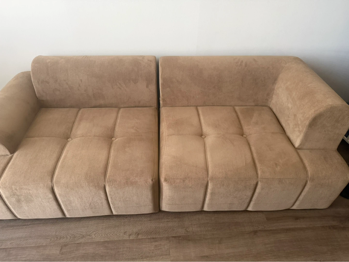 Modern Tufted Sectional Sofa - Beige - photo 3