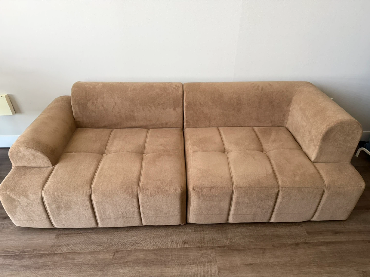 Modern Tufted Sectional Sofa - Beige - photo 2