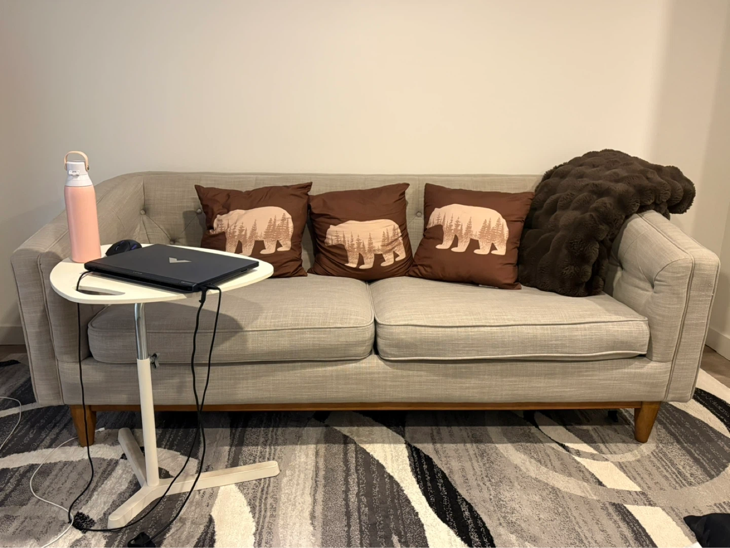 Article Alcott Sofa - Light Grey Tufted Sofa - photo 2