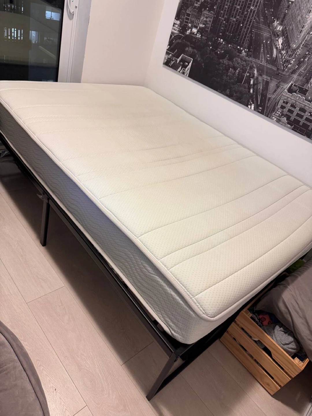 Twin Mattress & Folding Bed Frame - photo 2