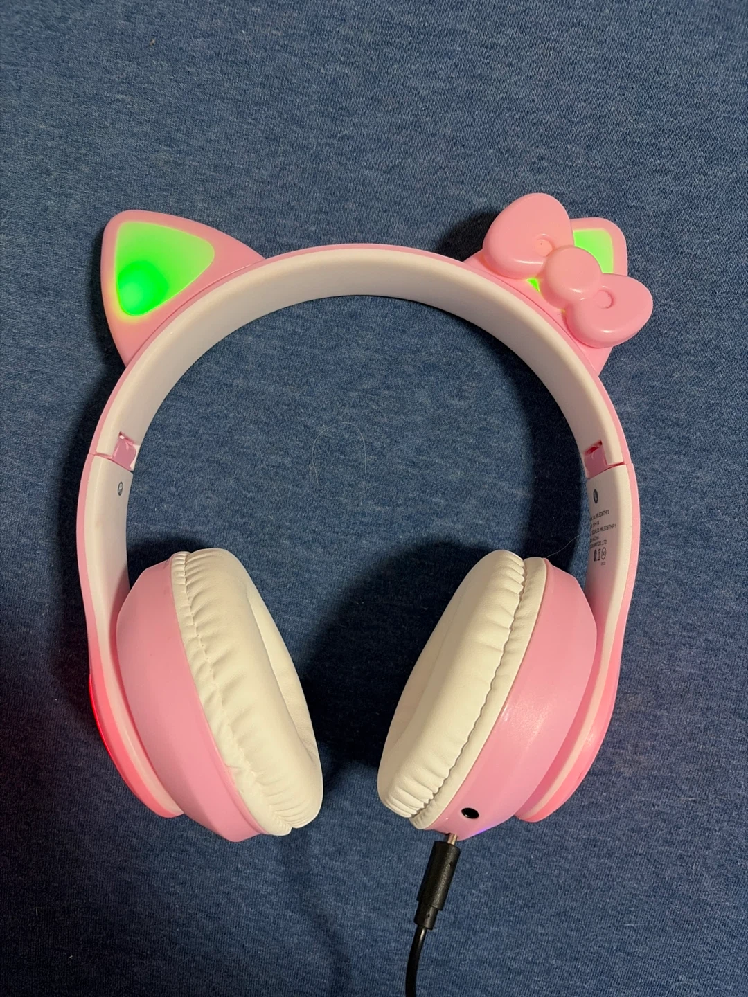 Pink Hello Kitty Headphones with LED Ears