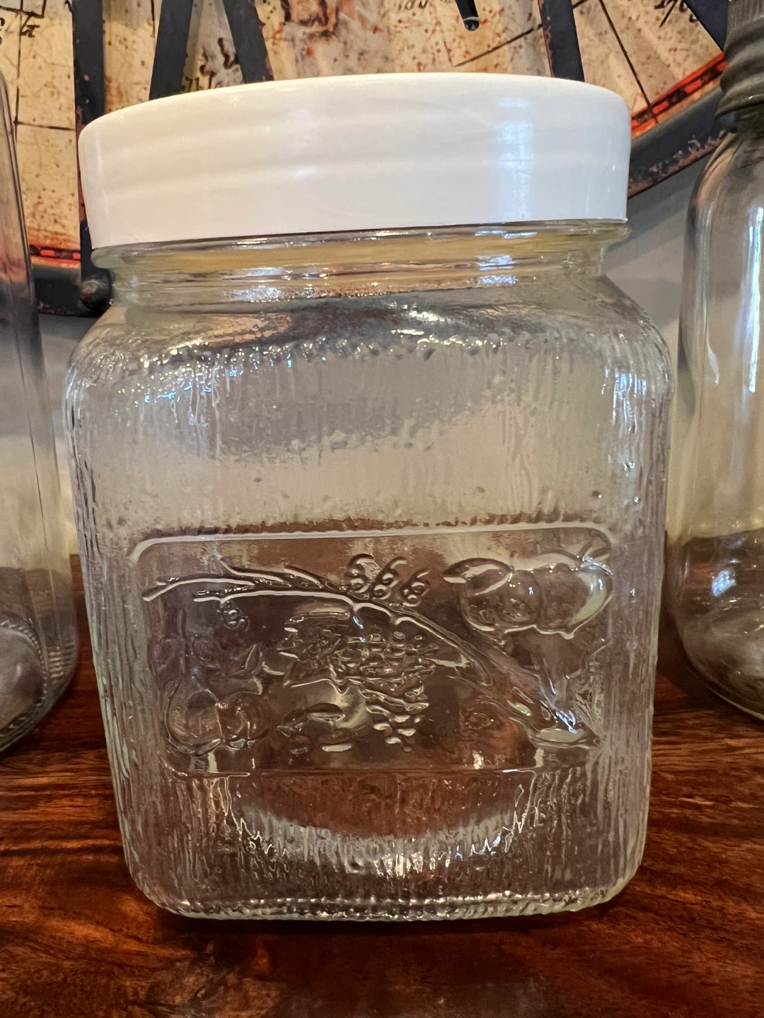 Curated Trio of Vintage Kitchen Glass Jars - photo 3