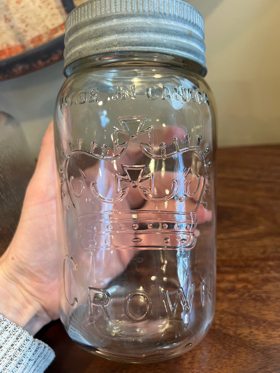 Curated Trio of Vintage Kitchen Glass Jars - photo 4