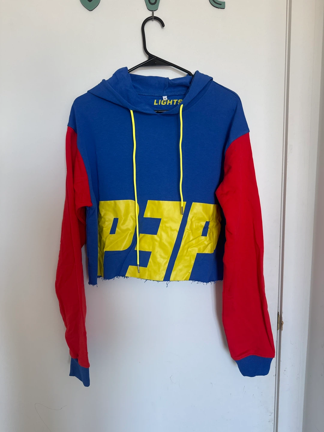 LIGHTS Colour Block Cropped Hoodie - photo 3