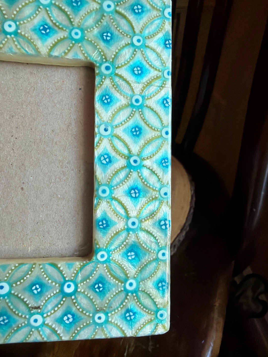 🌱 Pretty Decorative Turquoise Photo Frame - photo 5