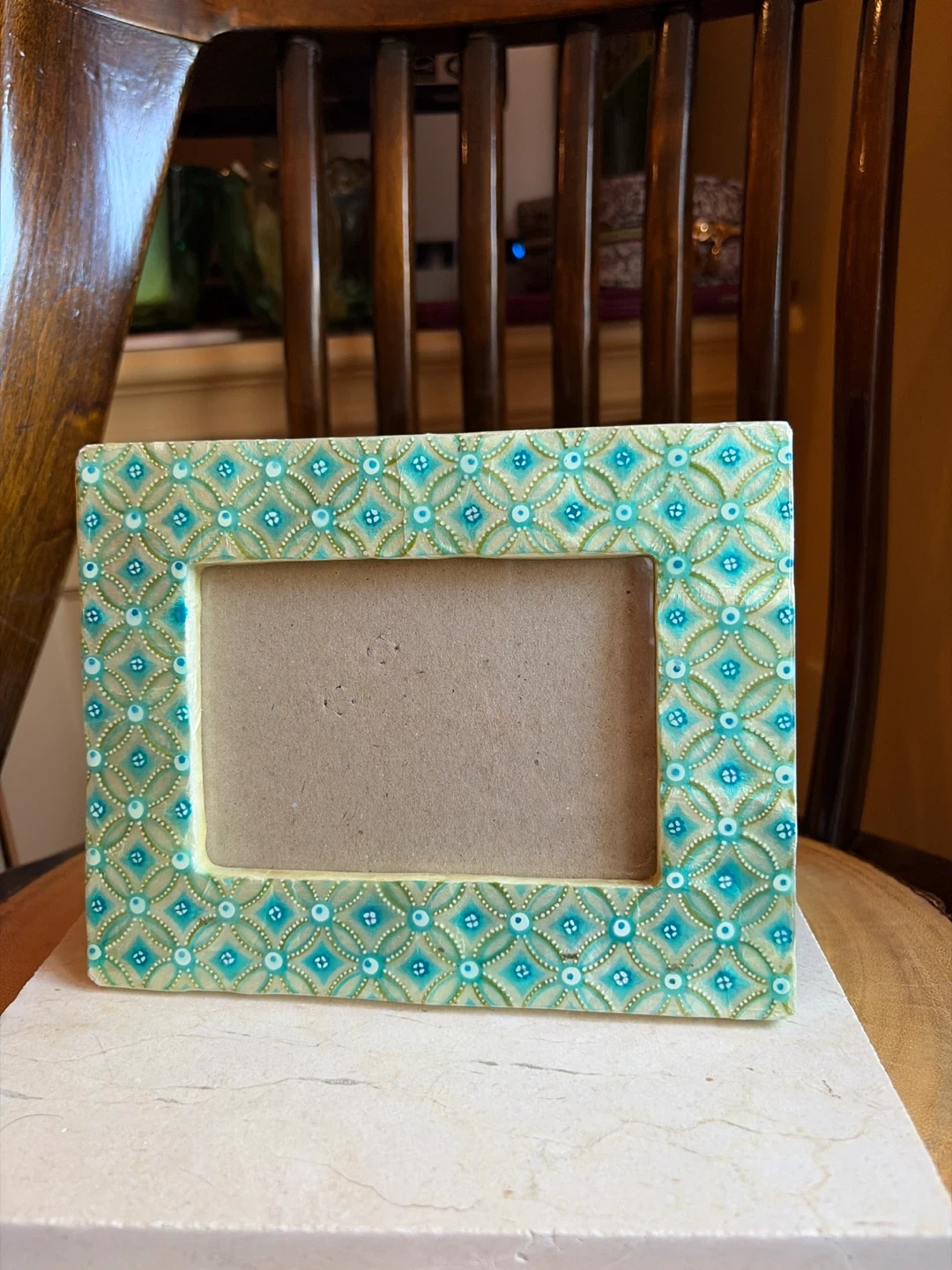 🌱 Pretty Decorative Turquoise Photo Frame - photo 4