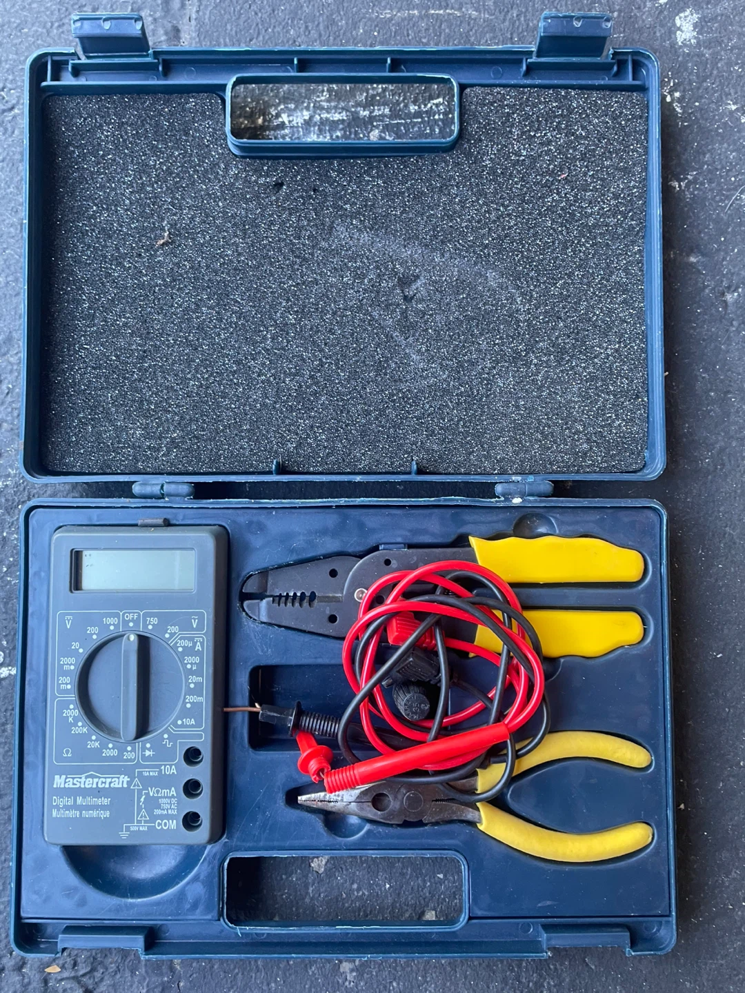 Mastercraft Digital Multimeter with Pliers and Wire Strippers