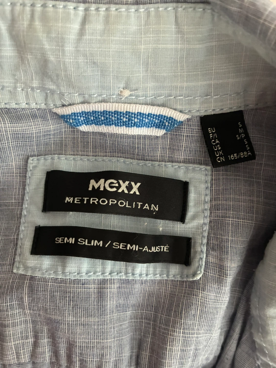 MGXX Metropolitan Semi Slim Short Sleeve Shirt - Blue - photo 3