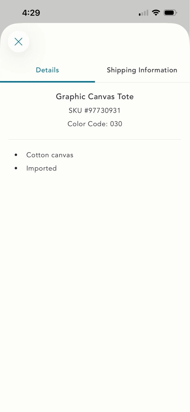 BNWT Anthropologie Graphic Canvas Tote - photo 5