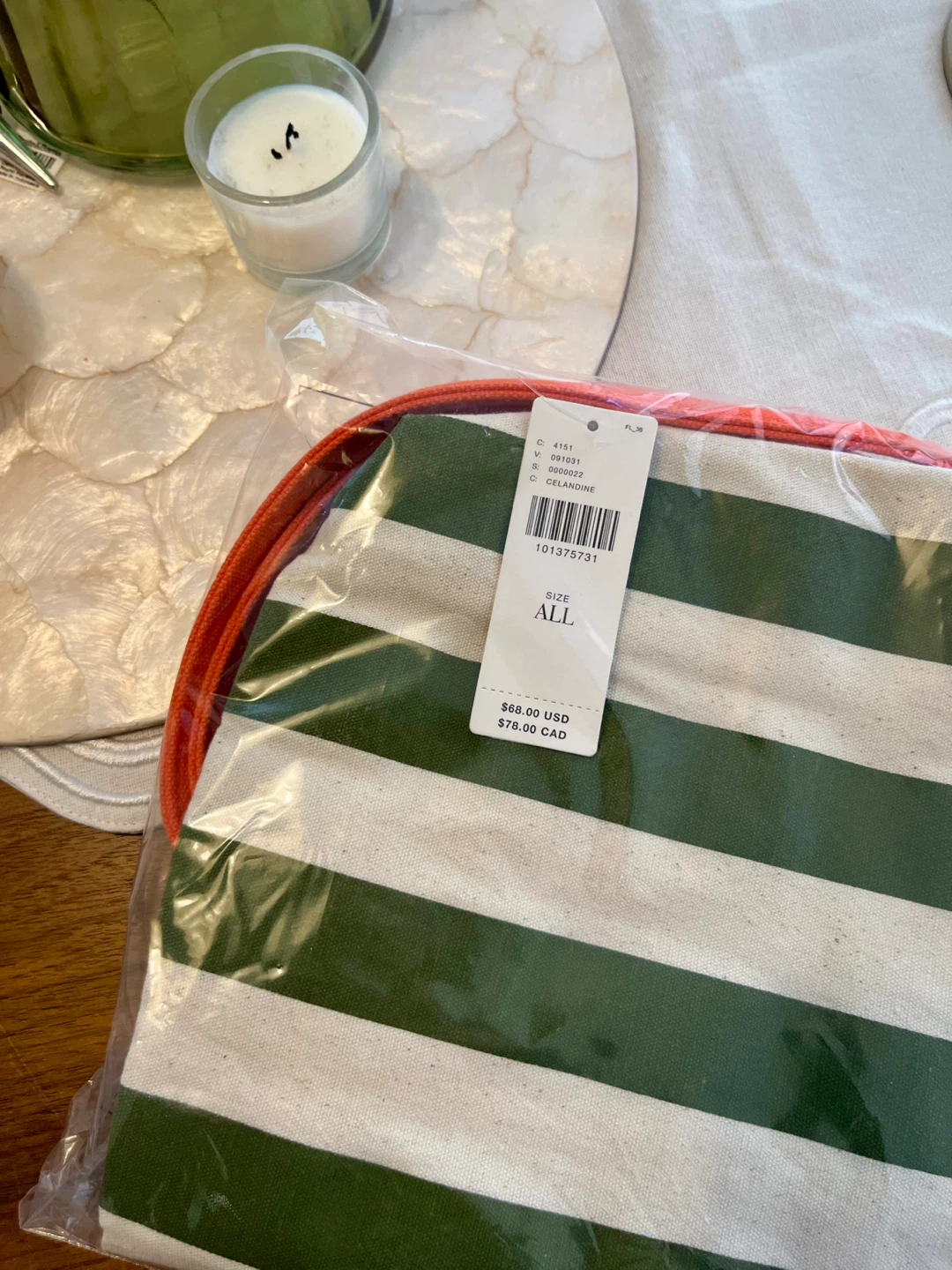 BNWT Anthropologie Graphic Canvas Tote - photo 2