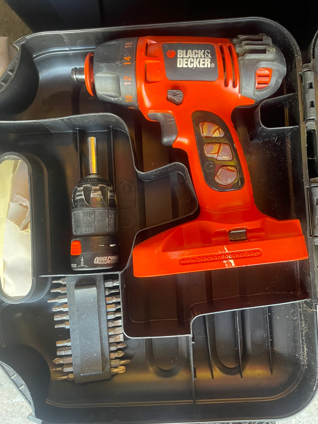 Black & Decker Cordless Drill with Bit Set