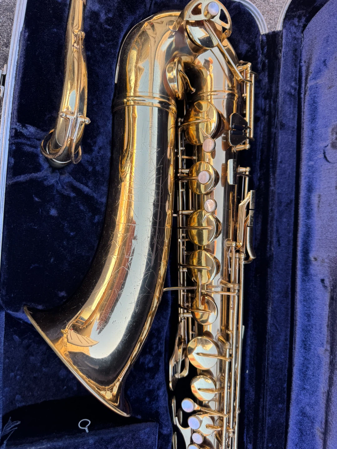 Gold Conn Tenor Saxophone in Case