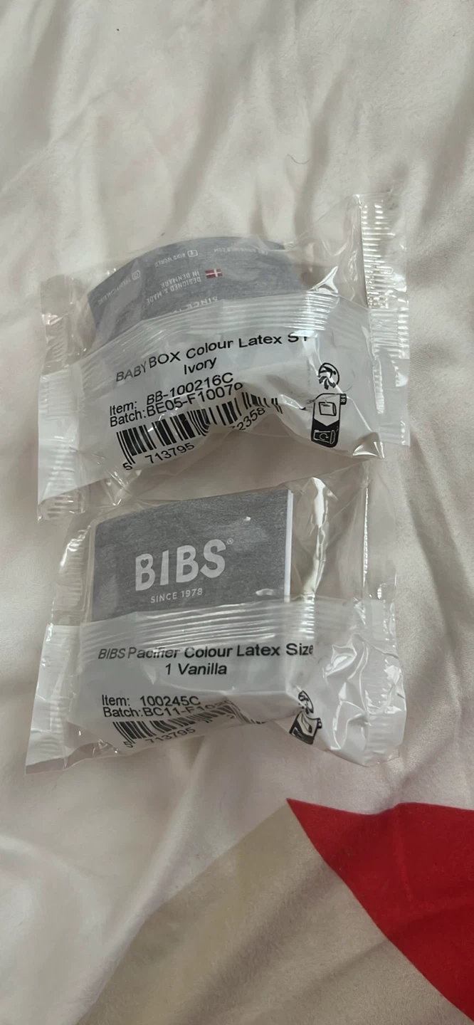 BIBS Pacifier Colour Latex Size 1 - Ivory & Vanilla