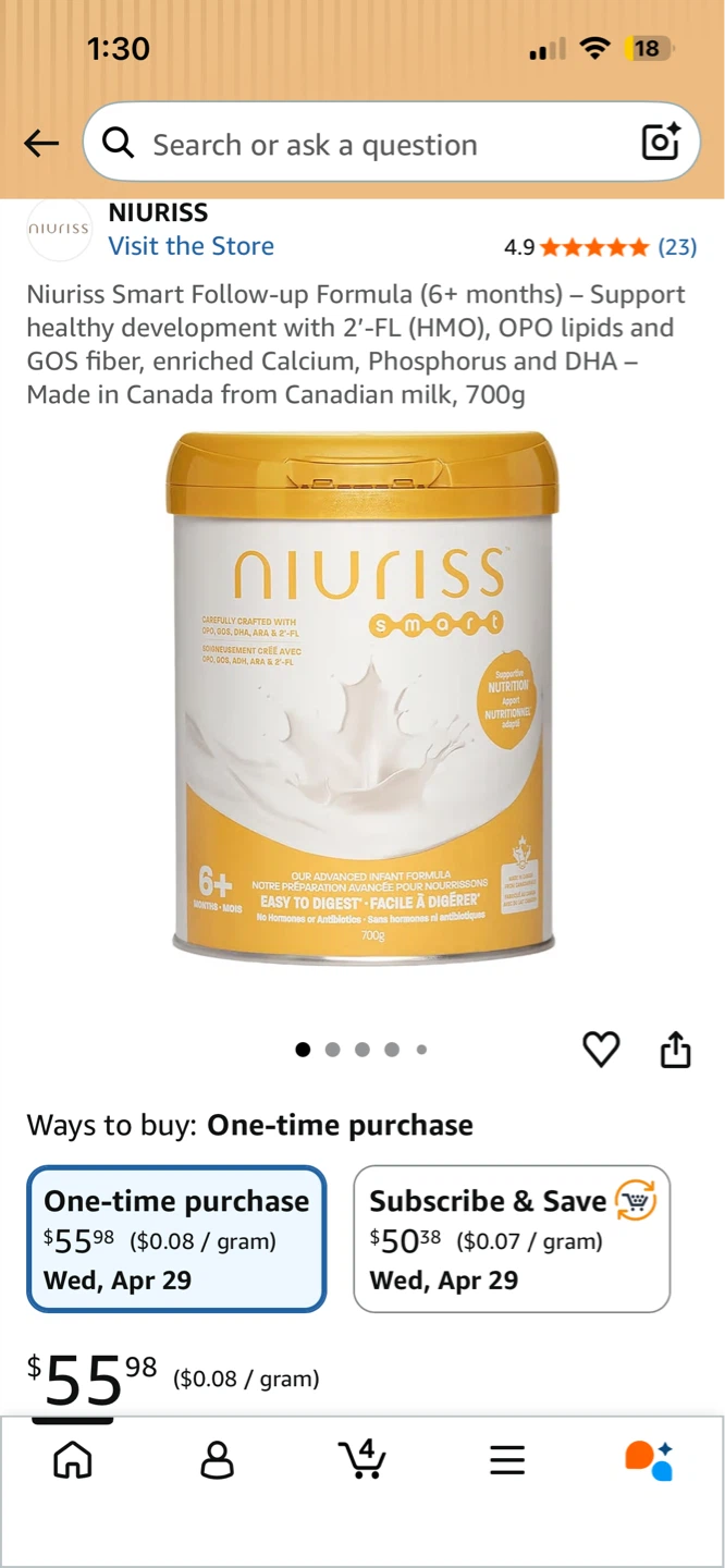 Niuriss Smart Follow-Up Formula 700g - photo 4