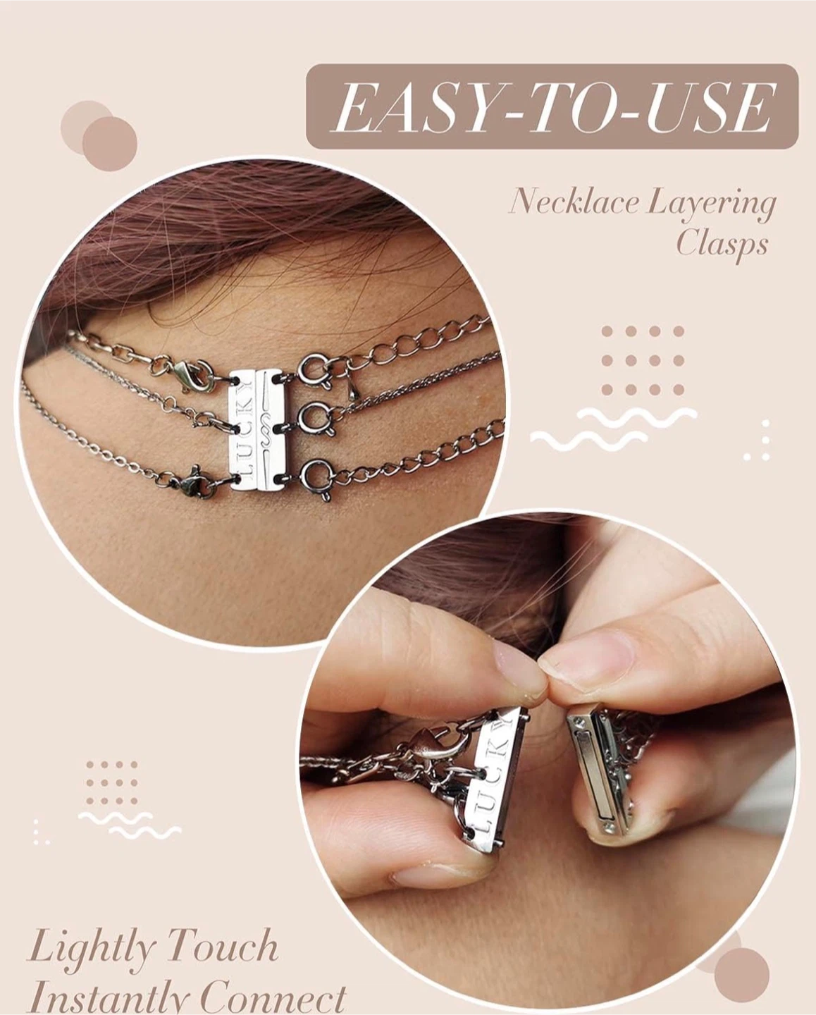 OHINGLT Lucky Necklace Layering Clasps - photo 3
