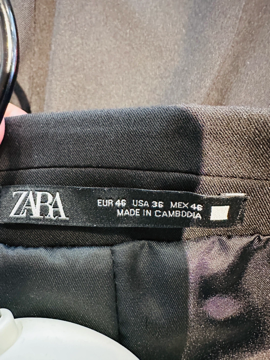 ZARA Men's Black Blazer/USA 36 with matching pants/USA31