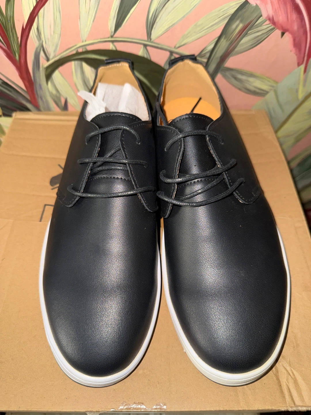 Black Oxford Style Sneakers